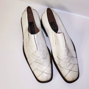 NWOB "FRANZELLI SELECT" WHITE LEATHER SHOES SZ 10